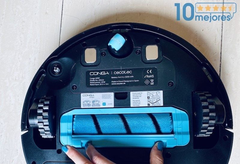 Detalle sustitución rodillo del Conga 4090